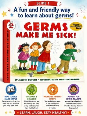 Reading Rainbow Germs Make Me Sick! Book by Melvin Berger pics by Marylin Hafner